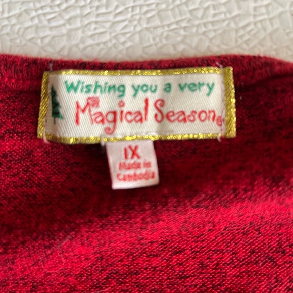 Wishing you a very MAGICAL SEASON  Women’s Embellished Tie Top-Red Tunic… - Picture 7 of 10